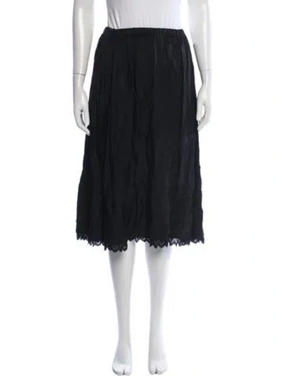 Pre-owned Tricot Comme Des Garcons Vintage Midi Length Skirt In Black