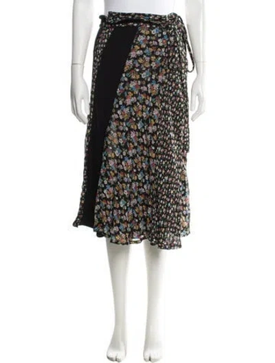 Pre-owned Tricot Comme Des Garcons Vintage Midi Length Skirt In Black