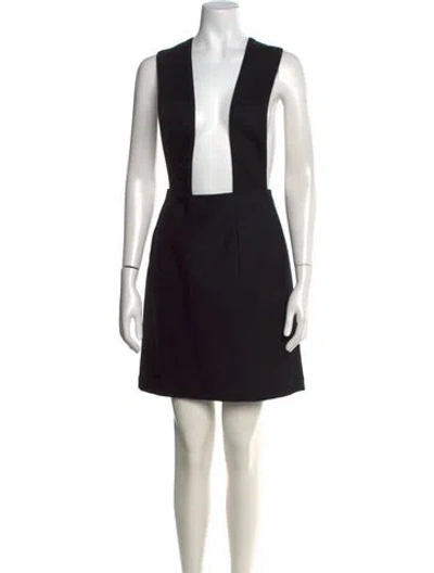 Pre-owned Tricot Comme Des Garcons Vintage Mini Dress In Black