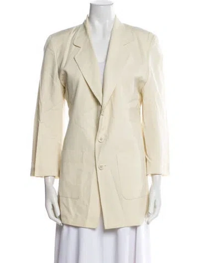 Pre-owned Tricot Comme Des Garcons Wool Blazer In Neutral