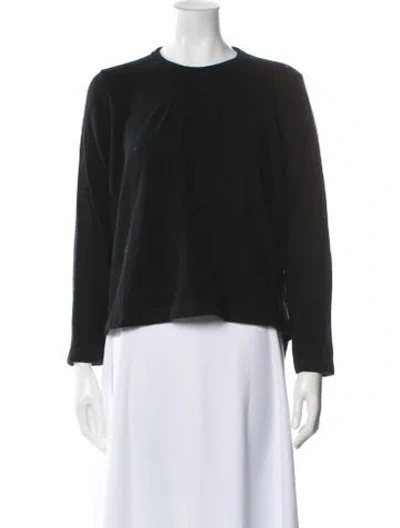 Pre-owned Tricot Comme Des Garcons Wool Crew Neck Sweater In Black