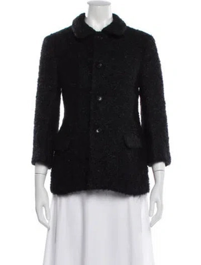 Pre-owned Tricot Comme Des Garcons Wool Evening Jacket In Black