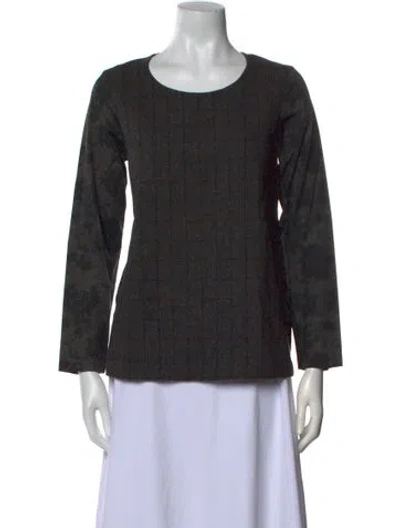 Pre-owned Tricot Comme Des Garcons Wool Printed Sweater In Black