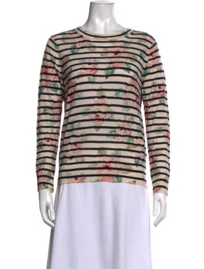 Pre-owned Tricot Comme Des Garcons Wool Striped Sweater In Neutral