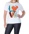Tricotto Love Shirt In White In White