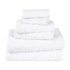 Trident 100% Cotton Soft And Absorbent 6-pc. Quick Dry Bath Towel Set In White