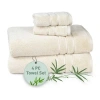 Trident Cotton And Viscose From Bamboo 4-pc. Bath Towel Set In Sand