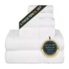 Trident Soft Comfort 100% Cotton Airrich Towel Set In White