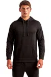 Tridri Spun Dyed Hooded Sweatshirt In Black