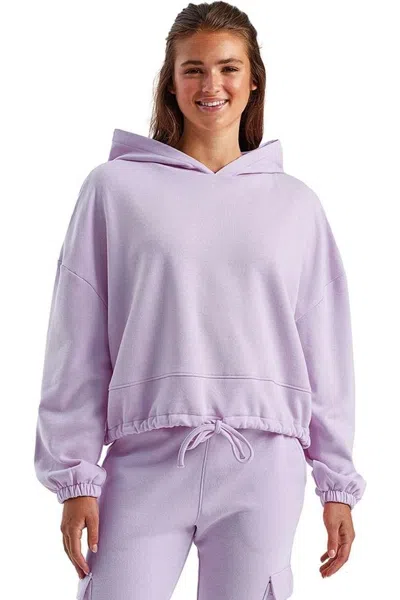 Tridri Women's Cropped Maria Hoodie In Blue