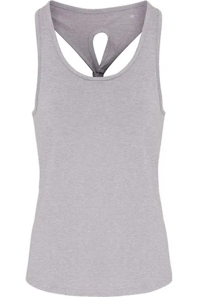 Tridri Women's Knot Back Venus Tank In Gray