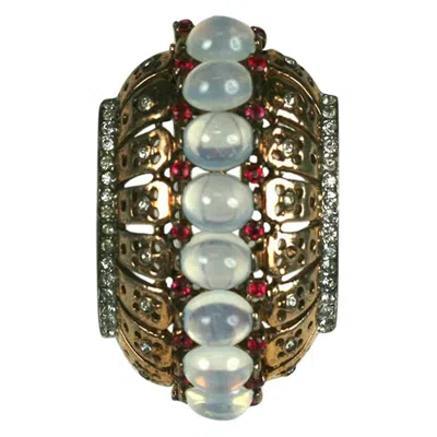 Pre-owned Trifari Alfred Philippe Sterling Retro Clip Brooch In Brown