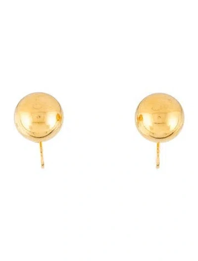 Pre-owned Trifari Ball Clip-on Earrings In Multicolor
