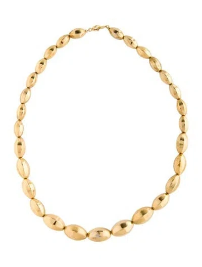 Pre-owned Trifari Bead Chain Necklace, 18" In Multicolor