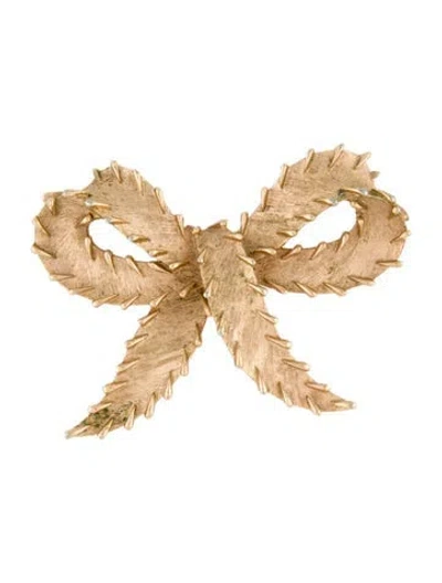Pre-owned Trifari Bow Tie Brooch Pin In Multi