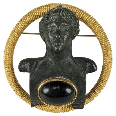 Pre-owned Trifari By Diane Love Revivalist Brooch In Multi