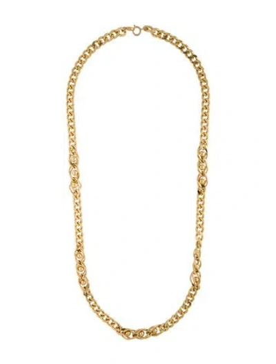 Pre-owned Trifari Chain Necklace, 29.75" In Multicolor