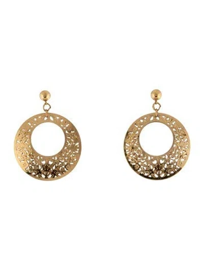 Pre-owned Trifari Clip-on Drop Earrings In Multi