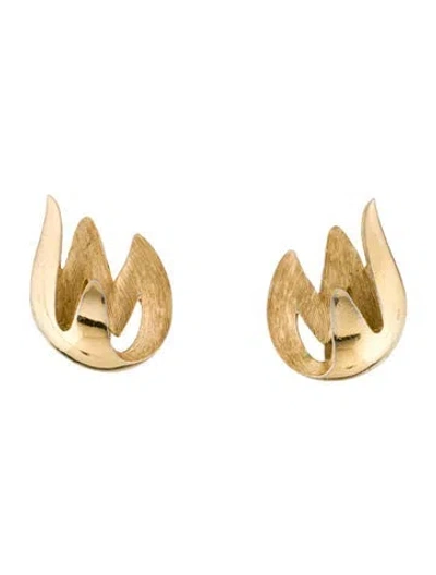 Pre-owned Trifari Clip-on Earrings In Multi