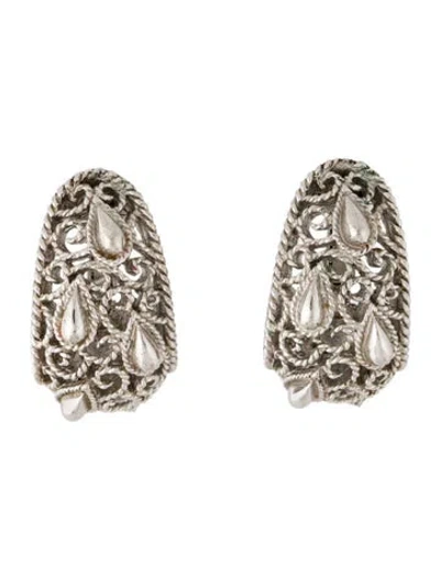 Pre-owned Trifari Clip-on Earrings In Multi