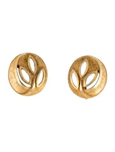 Pre-owned Trifari Clip-on Earrings In Multicolor