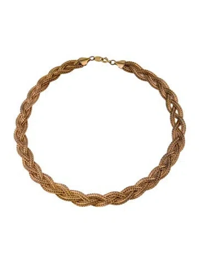 Pre-owned Trifari Collar Necklace, 17" In Multicolor