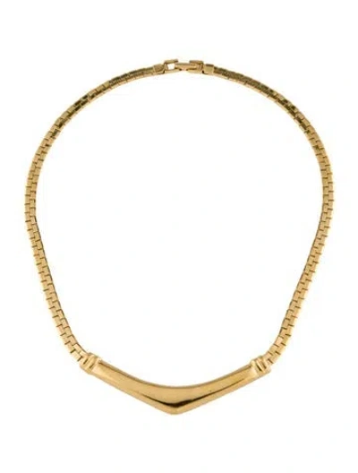 Pre-owned Trifari Collar Necklace, 17.75" In Multicolor