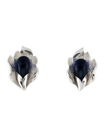 Pre-owned Trifari Crystal Clip-on Earrings In Multicolor