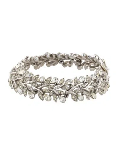 Pre-owned Trifari Crystal Link Bracelet, 7" In Multi