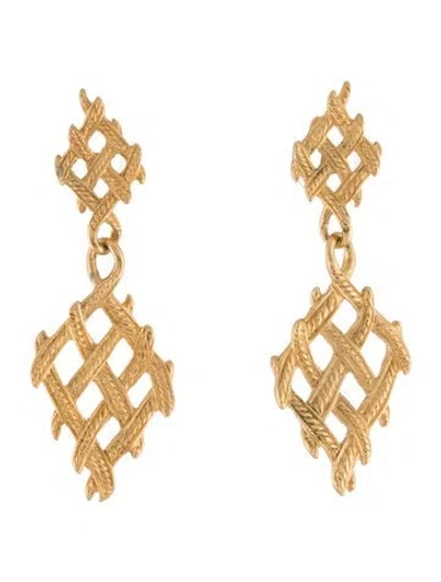 Pre-owned Trifari Drop Earrings In Multicolor