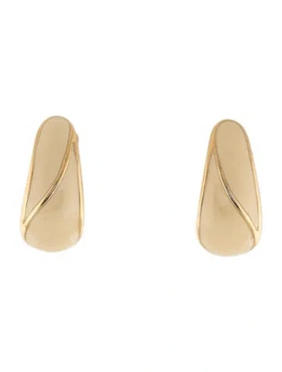 Pre-owned Trifari Enamel Clip-on Earrings In Multicolor