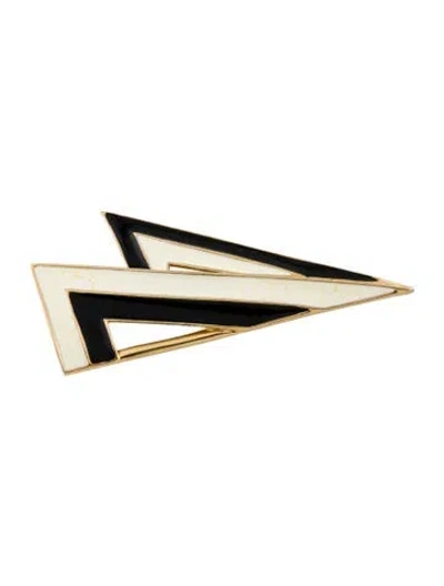 Pre-owned Trifari Enamel Pin Brooch In Multi