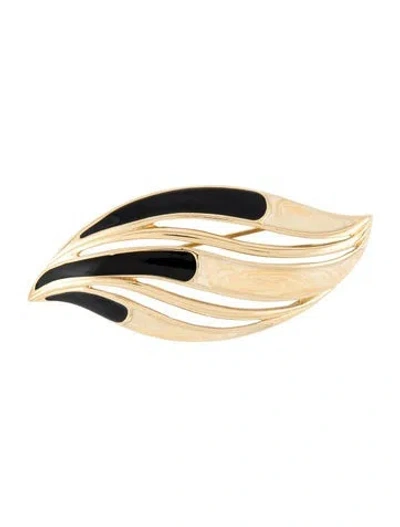 Pre-owned Trifari Enamel Pin Brooch In Multi