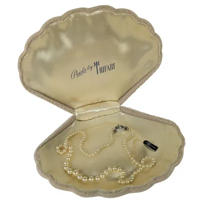 Pre-owned Trifari Faux Pearls, Original Box In Multi