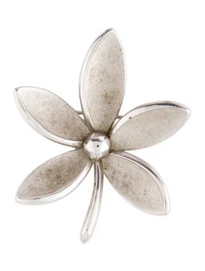 Pre-owned Trifari Floral Brooch In Multi
