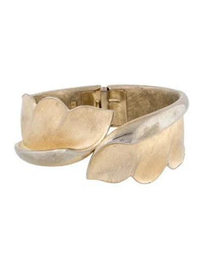 Pre-owned Trifari Hinged Bangle Bracelet In Multi