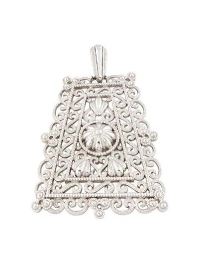 Pre-owned Trifari Large Charm Pendant In Multi