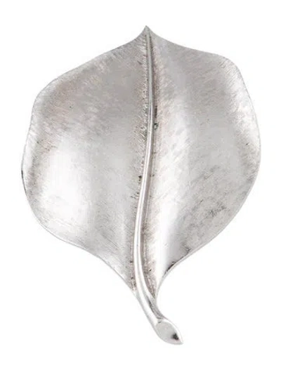 Pre-owned Trifari Leaf Brooch In Multicolor