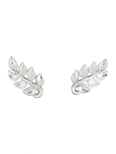 Pre-owned Trifari Leaf Clip On Earrings In Multi