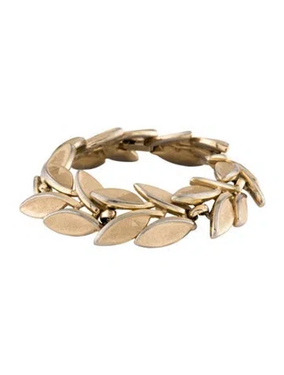 Pre-owned Trifari Link Bracelet, 6.5" In Multicolor