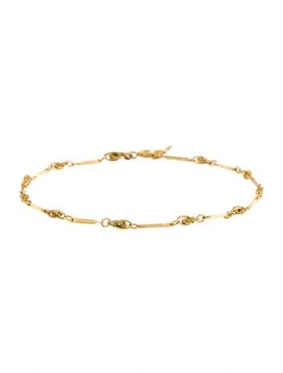 Pre-owned Trifari Link Bracelet, 8.75" In Multi