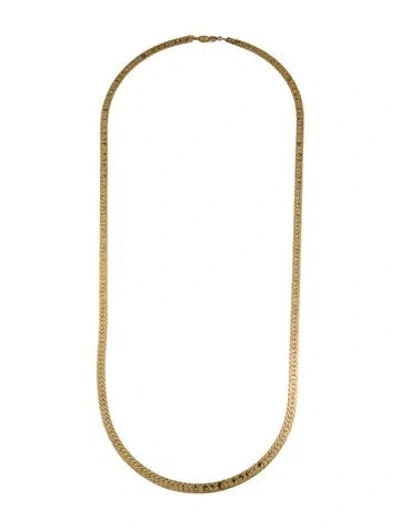 Pre-owned Trifari Long Chain Necklace, 29.25" In Multicolor