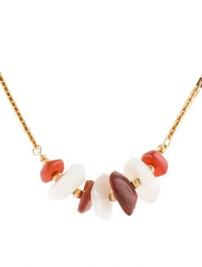 Pre-owned Trifari Multistone Necklace, 15.25"