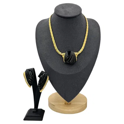Pre-owned Trifari Necklace And Earrings Vintage Set, 1990s In Multi