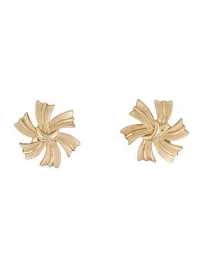 Pre-owned Trifari Pinwheel Clip-on Earrings In Multi