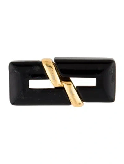 Pre-owned Trifari Rectangle Brooch In Multi