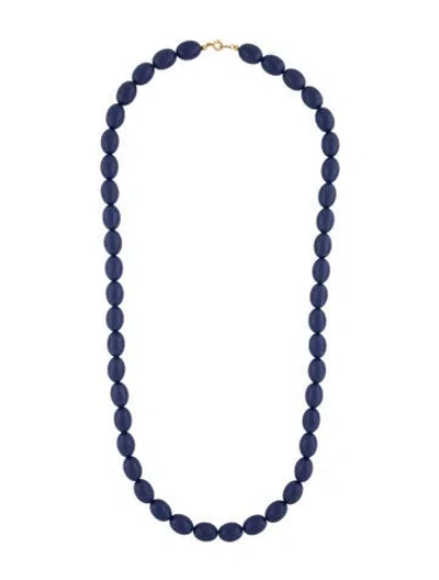 Pre-owned Trifari Resin Bead Necklace, 30" In Multi