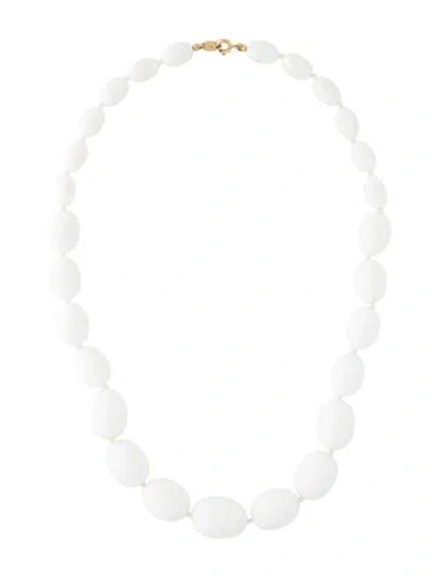 Pre-owned Trifari Resin Bead Strand Collar Necklace, 18" In Multi