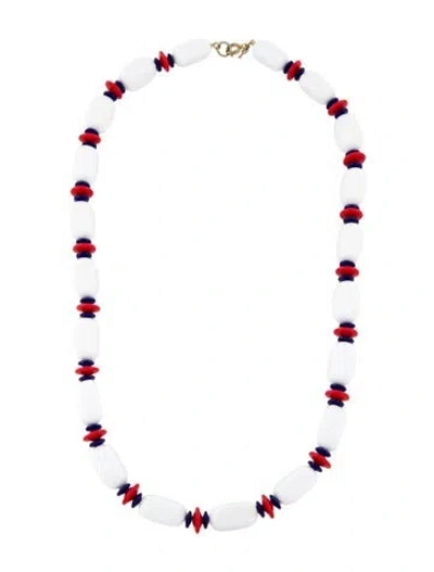 Pre-owned Trifari Resin Bead Strand Necklace, 25.75" In Multi