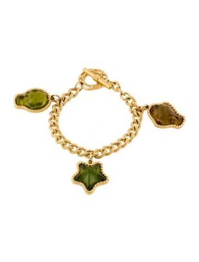 Pre-owned Trifari Resin Charm Bracelet, 7" In Multi